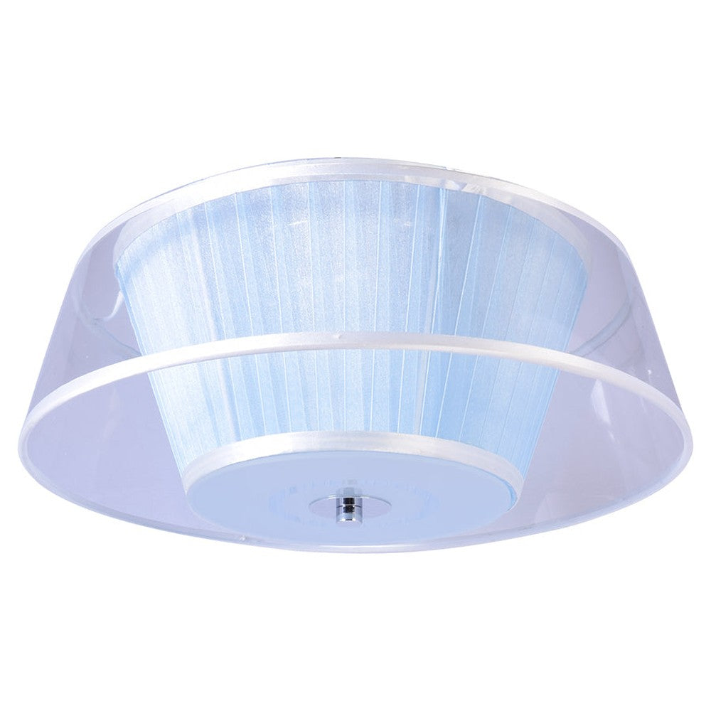 Modern Blue Flush Mount Ceiling Light-Starry Night