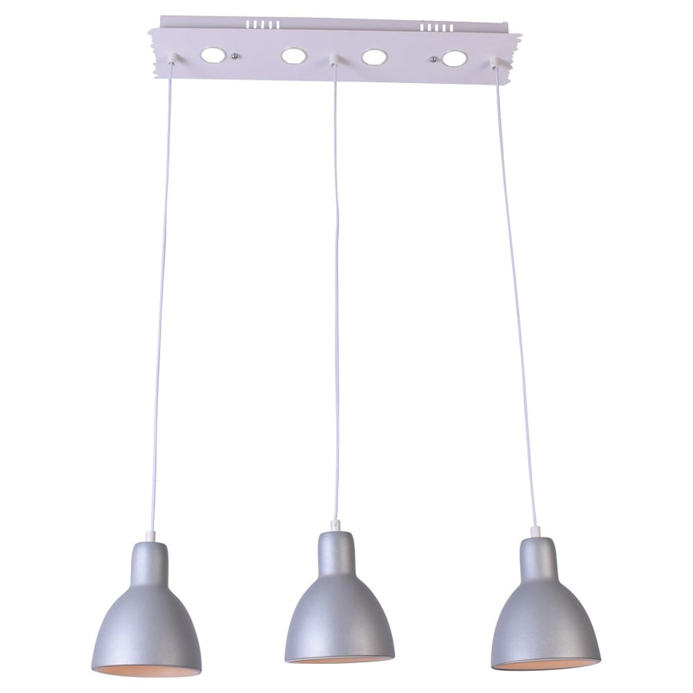 Silver LED 3 Hanging Pendant Light