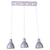 Silver LED 3 Hanging Pendant Light