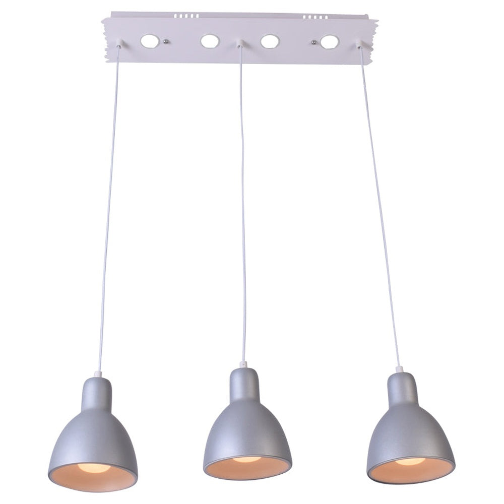 Silver LED 3 Hanging Pendant Light