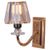 Rose Gold Wall Light with Crystals Shade