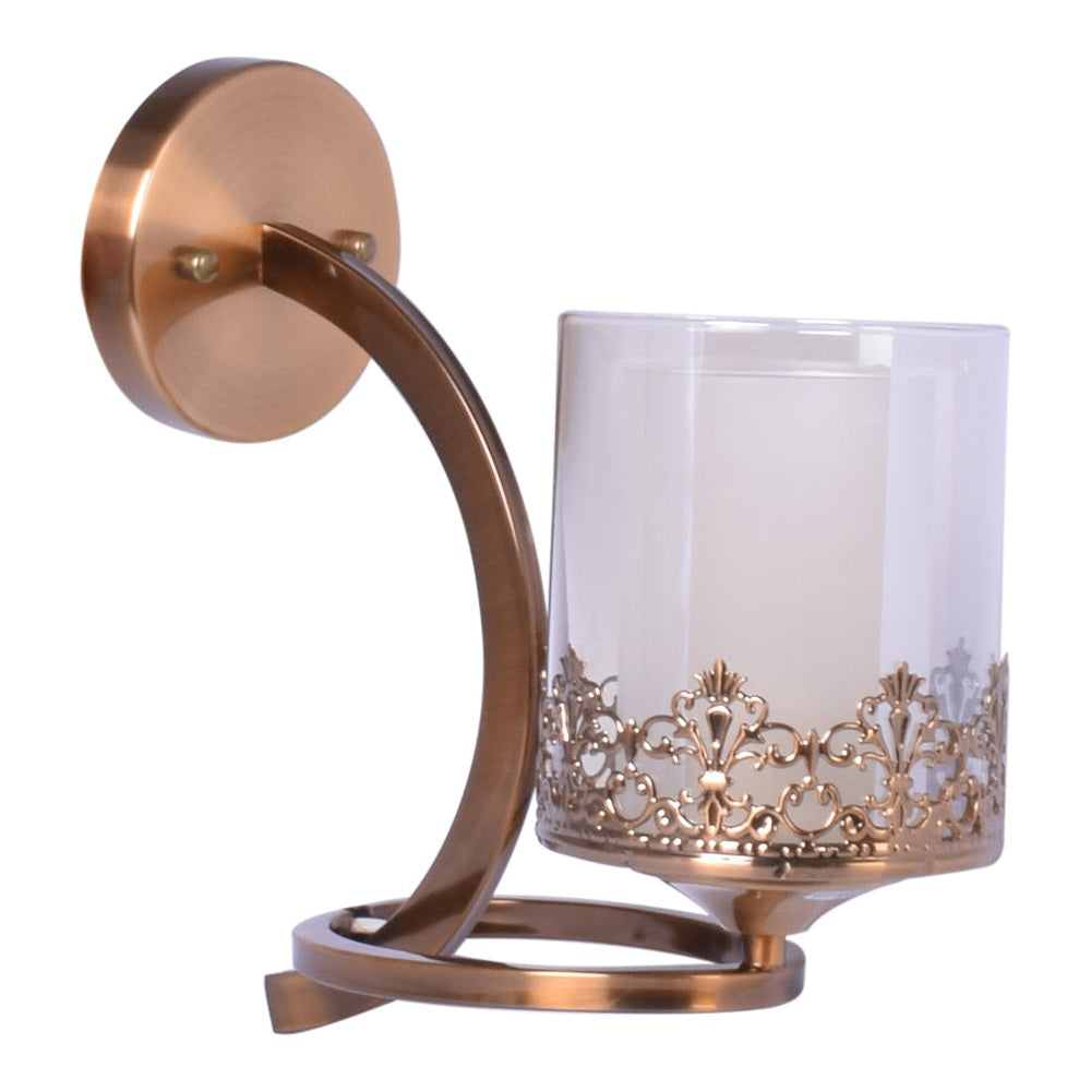 Rose Gold Wall Light With Design Frame-Starry Night