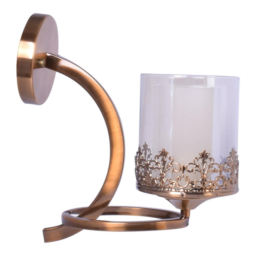 Rose Gold Wall Light With Design Frame-Starry Night