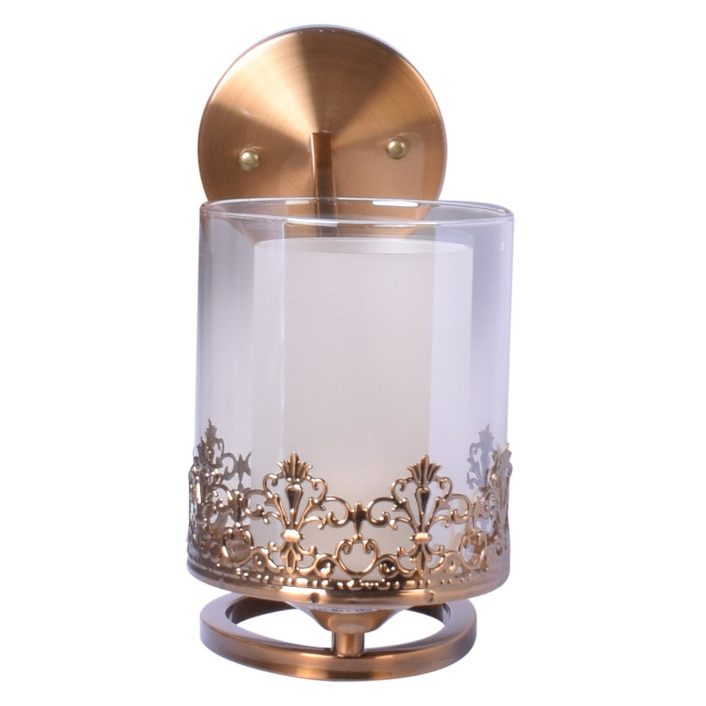 Rose Gold Wall Light With Design Frame-Starry Night