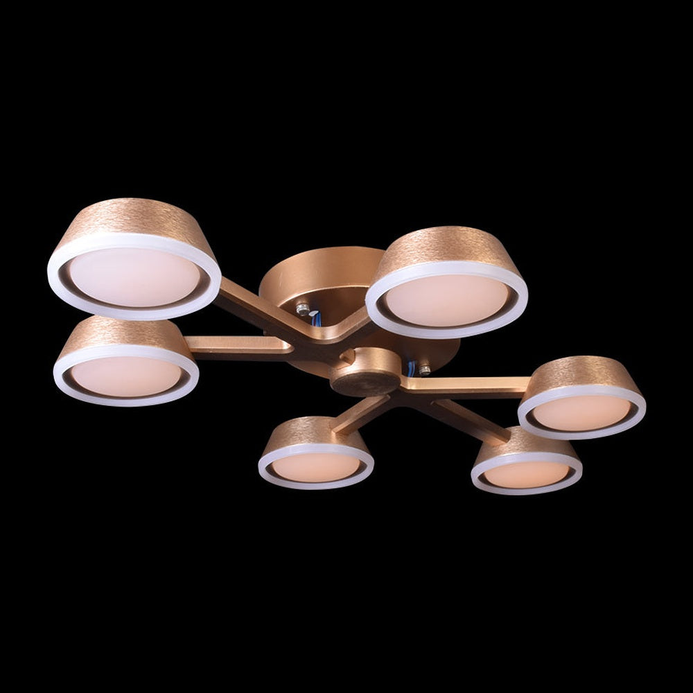 Modern Sleek Semi-Flush LED Ceiling Light-Starry Night