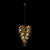 Modern Matt Gold Chandelier With Crystals - 500 mm-Starry Night