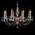 Gold Chandelier With Crystal - 8 Light-Starry Night