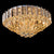 LED Ceiling Light With Gold Plates & Crystals-Starry Night