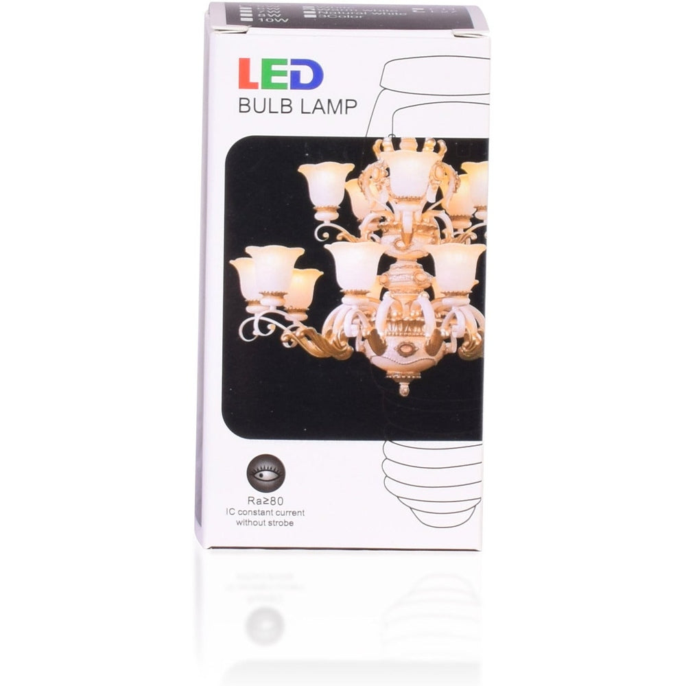 Round Glass LED Bulb 5 Watt Warm White E27-Starry Night