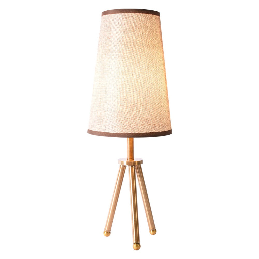 Brown Bedside Table Tripod Desk Lamp-Starry Night