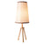 Brown Bedside Table Tripod Desk Lamp-Starry Night