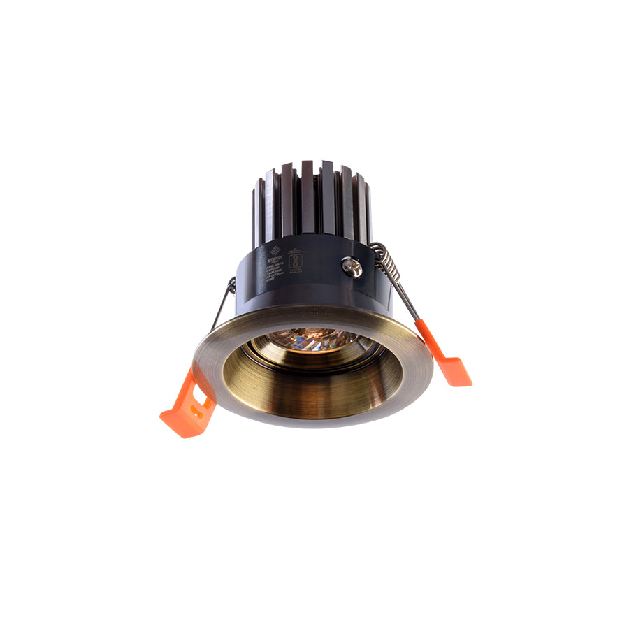 LED Recessed Downlight Anti-Glare Spotlight 5 Watt, Antique Bronze-Starry Night