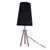 Silver Tripod Table Lamp With Black Shade-Starry Night