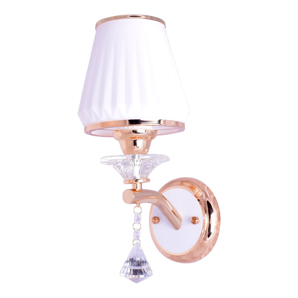 Gold Wall Light with White Shade-Starry Night