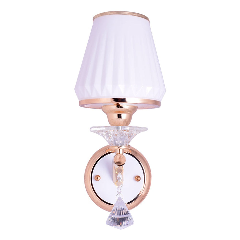 Gold Wall Light with White Shade-Starry Night