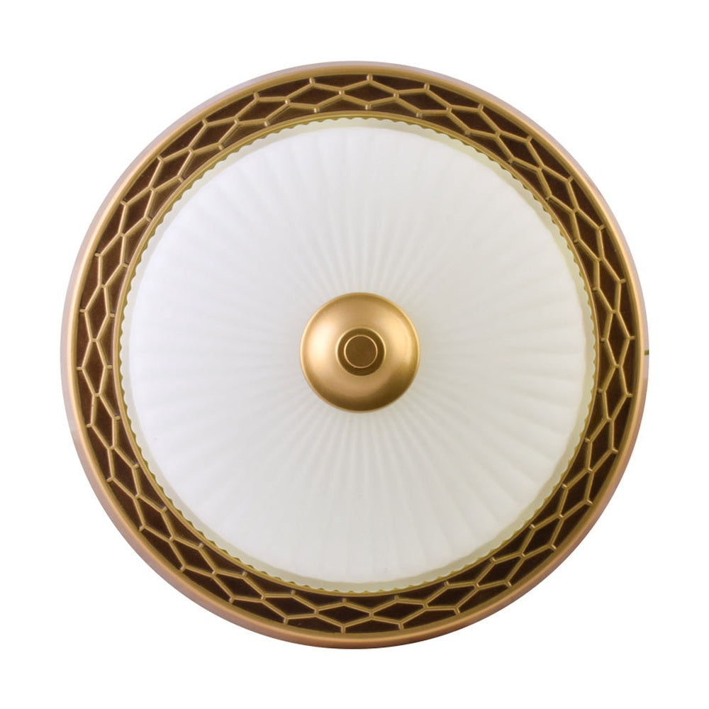 Aged Gold Ceiling Light, 12 inches