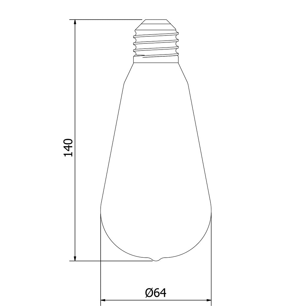 Black Decorative LED Bulb (Laser Design, Edison),Warm White-Starry Night