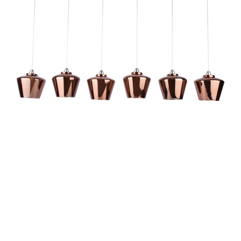 Minimalist Island Chandelier - 6 Light