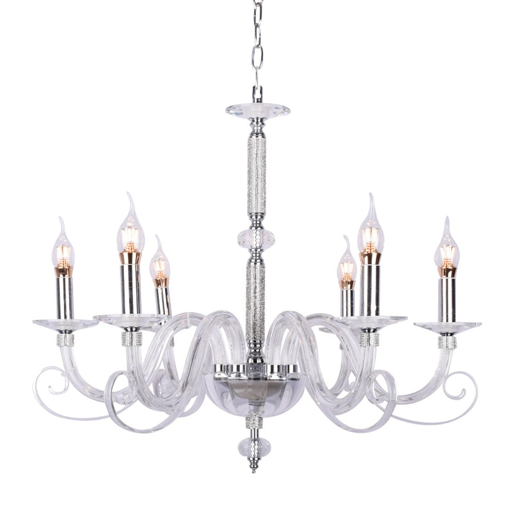Aria Chandelier 6 Arms (Silver)
