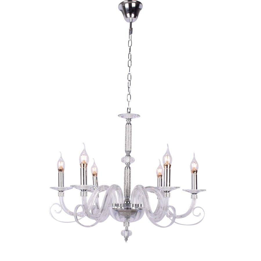 Aria Chandelier 6 Arms (Silver)