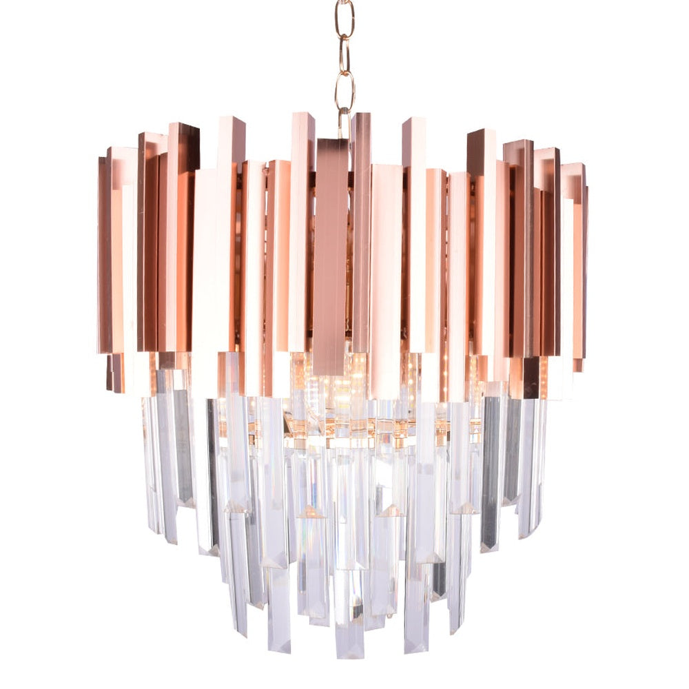 Rose Gold Crystals Chandelier, 400R