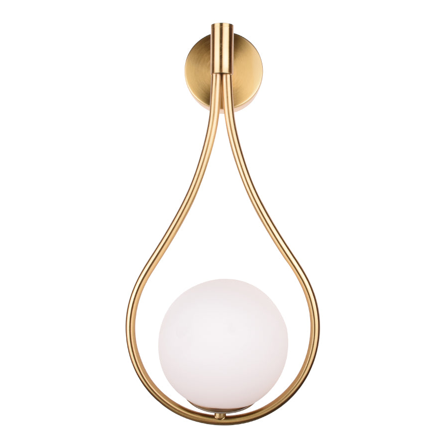 Golden Droplet Wall Light