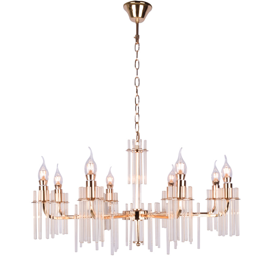 Icicle Chandelier 8 Arms (Gold)