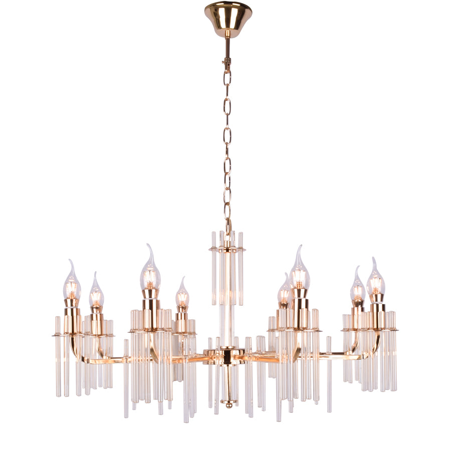 Icicle Chandelier 6 Arms (Gold)