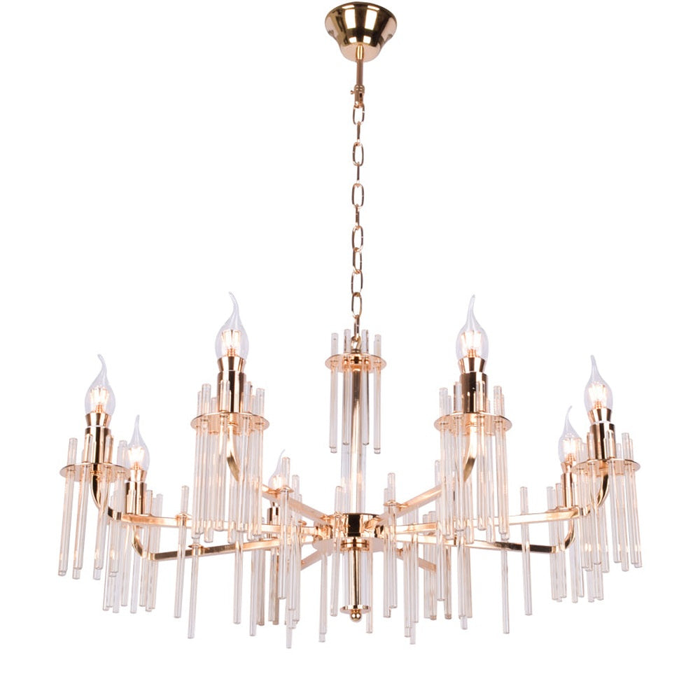 Icicle Chandelier 6 Arms (Gold)