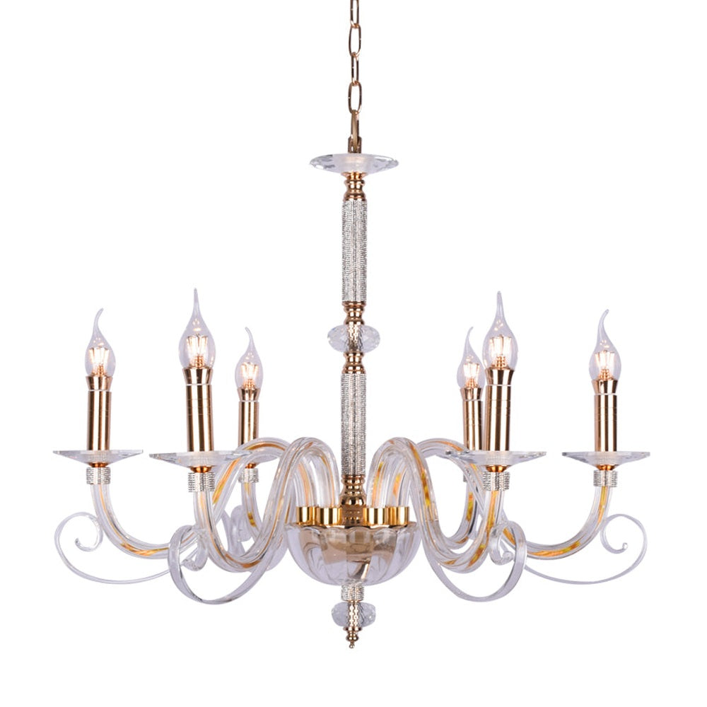 Aria Chandelier 6 Arms (Gold)