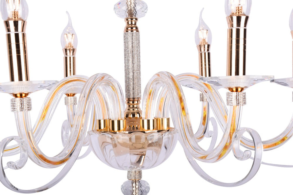 Aria Chandelier 6 Arms (Gold)