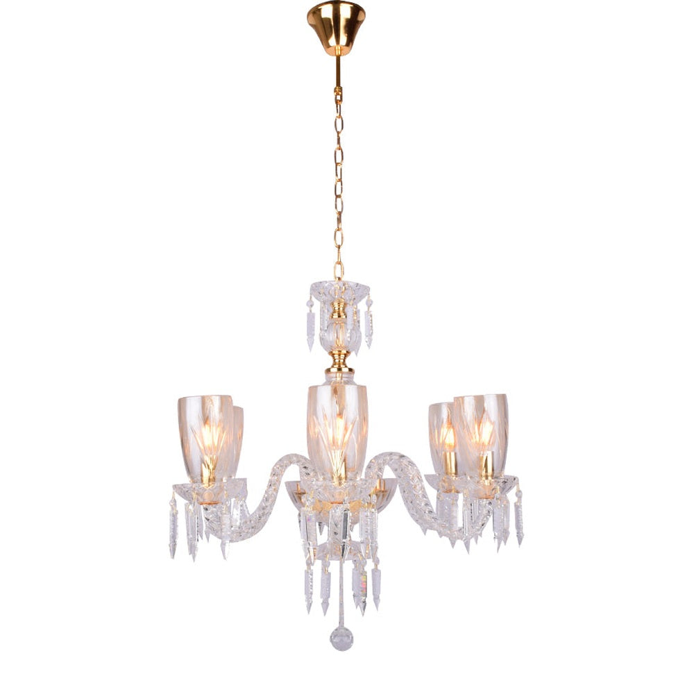 Crystal Chandelier - 6 Light