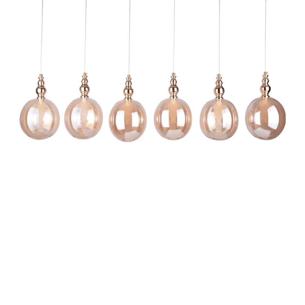 6 Glass Hanging Light