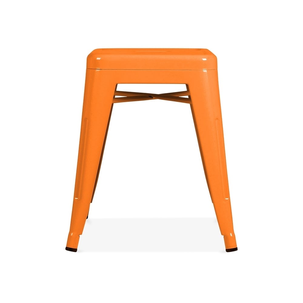 Metal Stool 45 cm, Orange-Starry Night