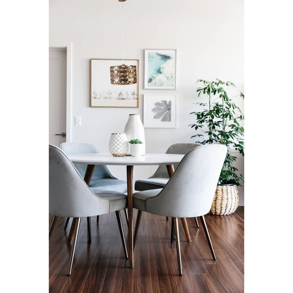 Gold With Crystals LED Pendant Light - 7 watts-Starry Night