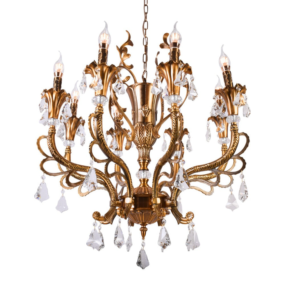 Antique Bronze Chandelier - 8 Light