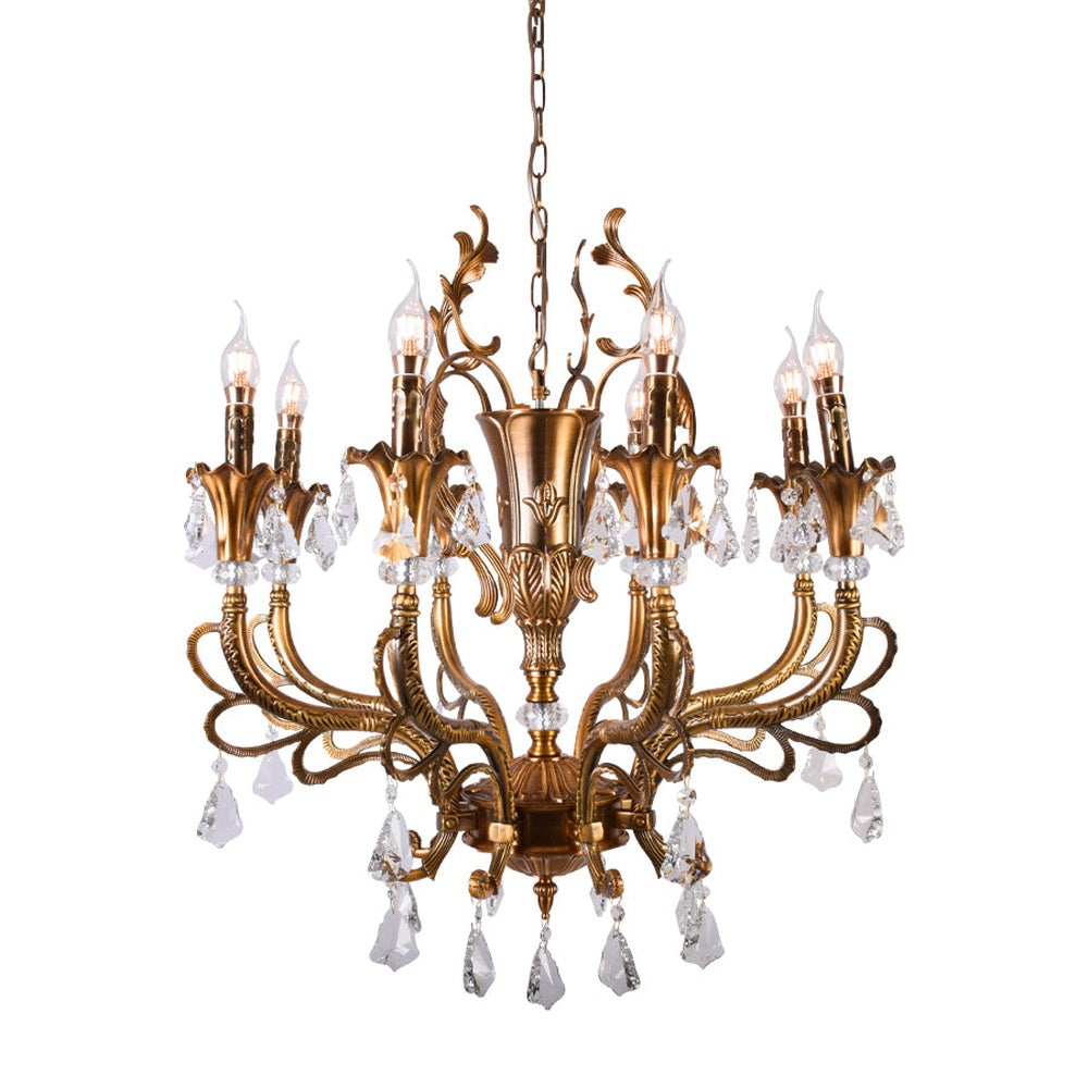 Antique Bronze Chandelier - 8 Light