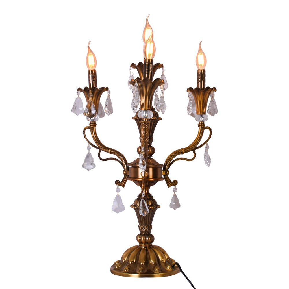 Antique Palace Brown Table Lamp