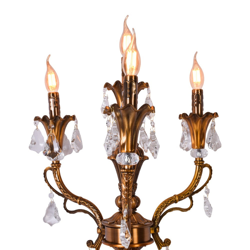 Antique Palace Brown Table Lamp