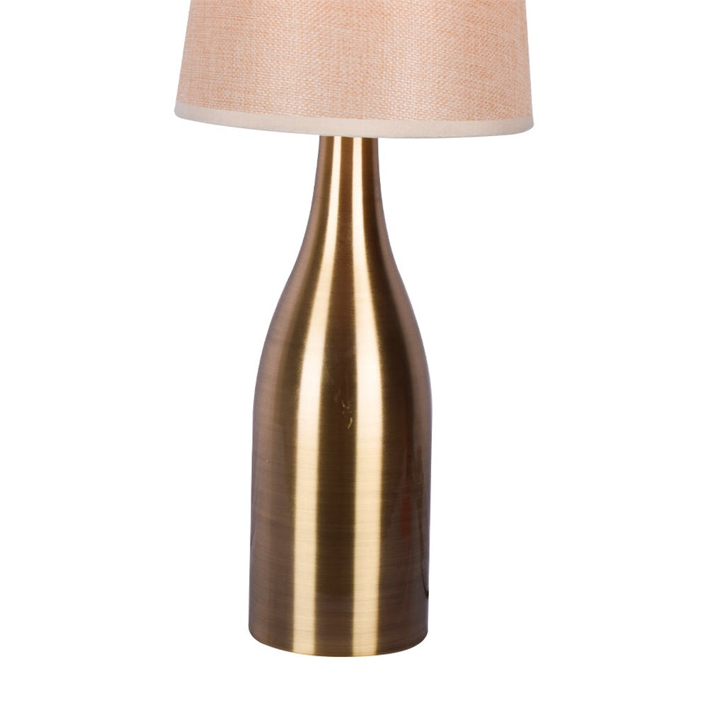 Modern Cylinder Matt Gold Table Lamp