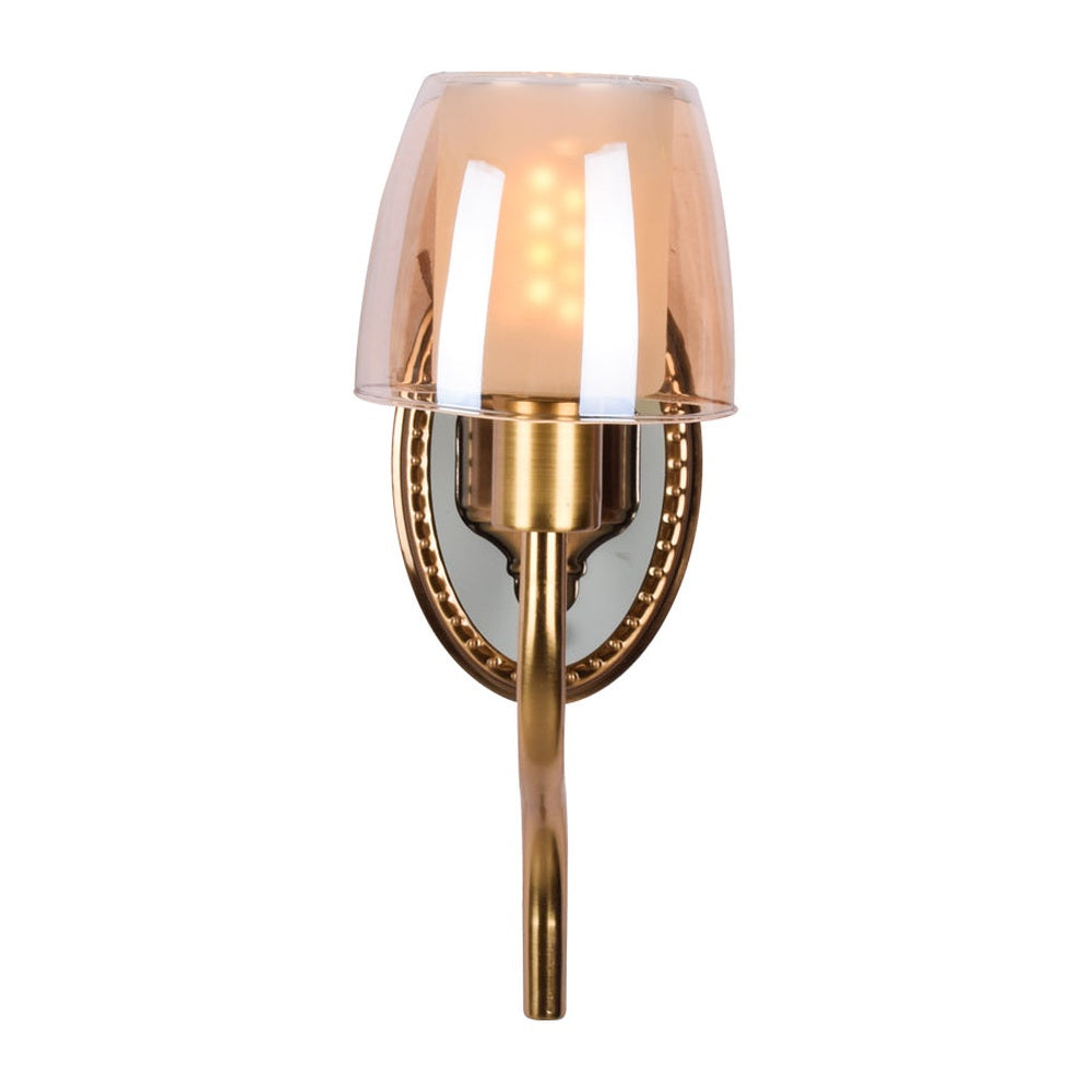 Kudu Antique Gold Wall Light - 1 Light