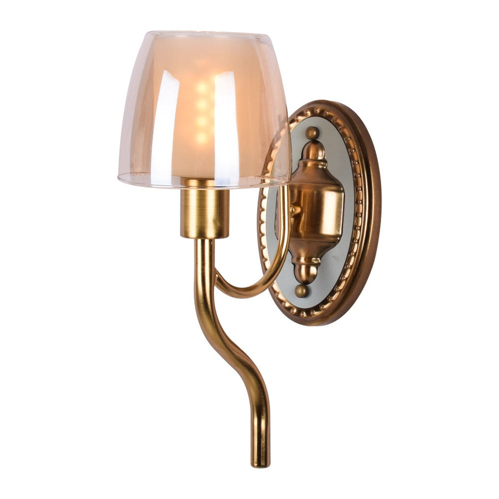 Kudu Antique Gold Wall Light - 1 Light