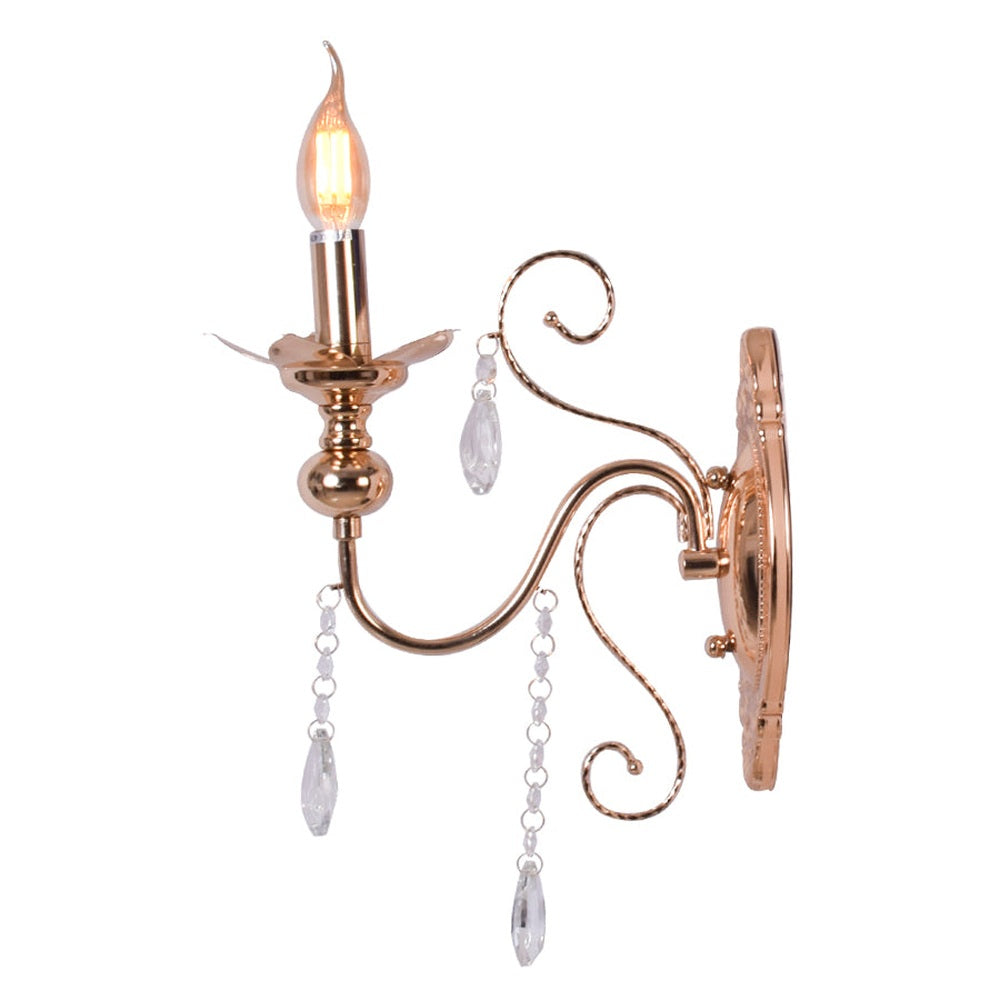 Glamour Wall Light with Crystals