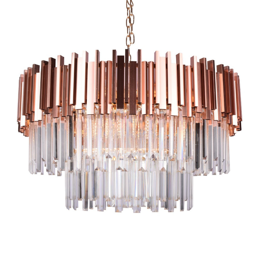Rose Gold Crystals Chandelier, 600R