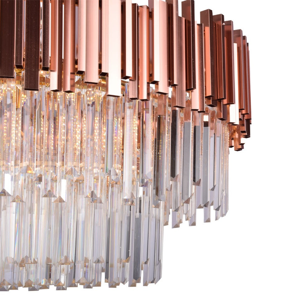 Rose Gold Crystals Chandelier, 600R