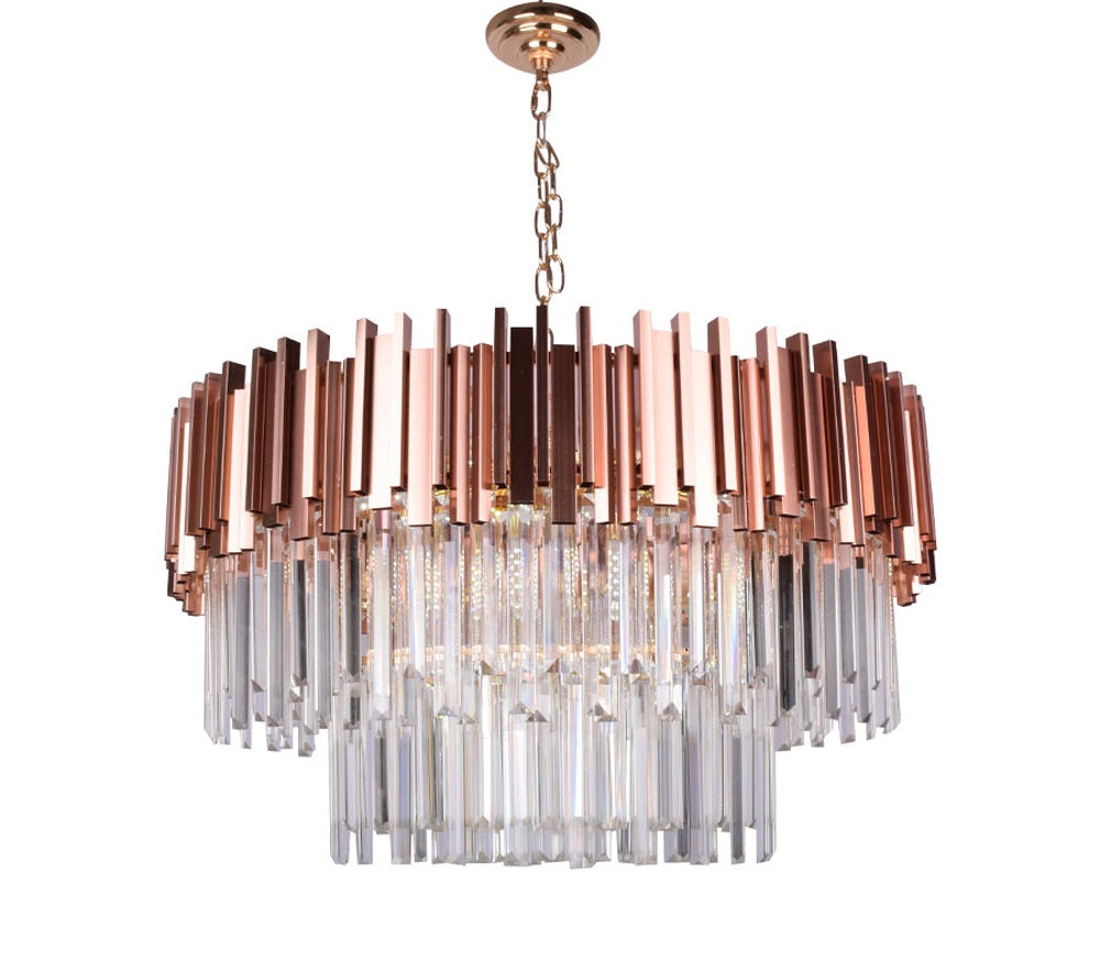 Rose Gold Crystals Chandelier, 600R
