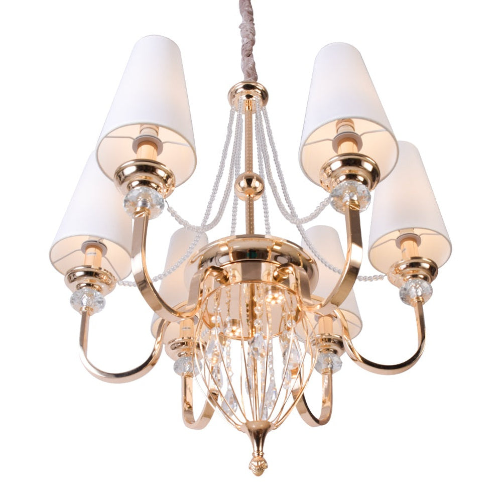 Palace Fantasy Chandelier with Crystal Droplets