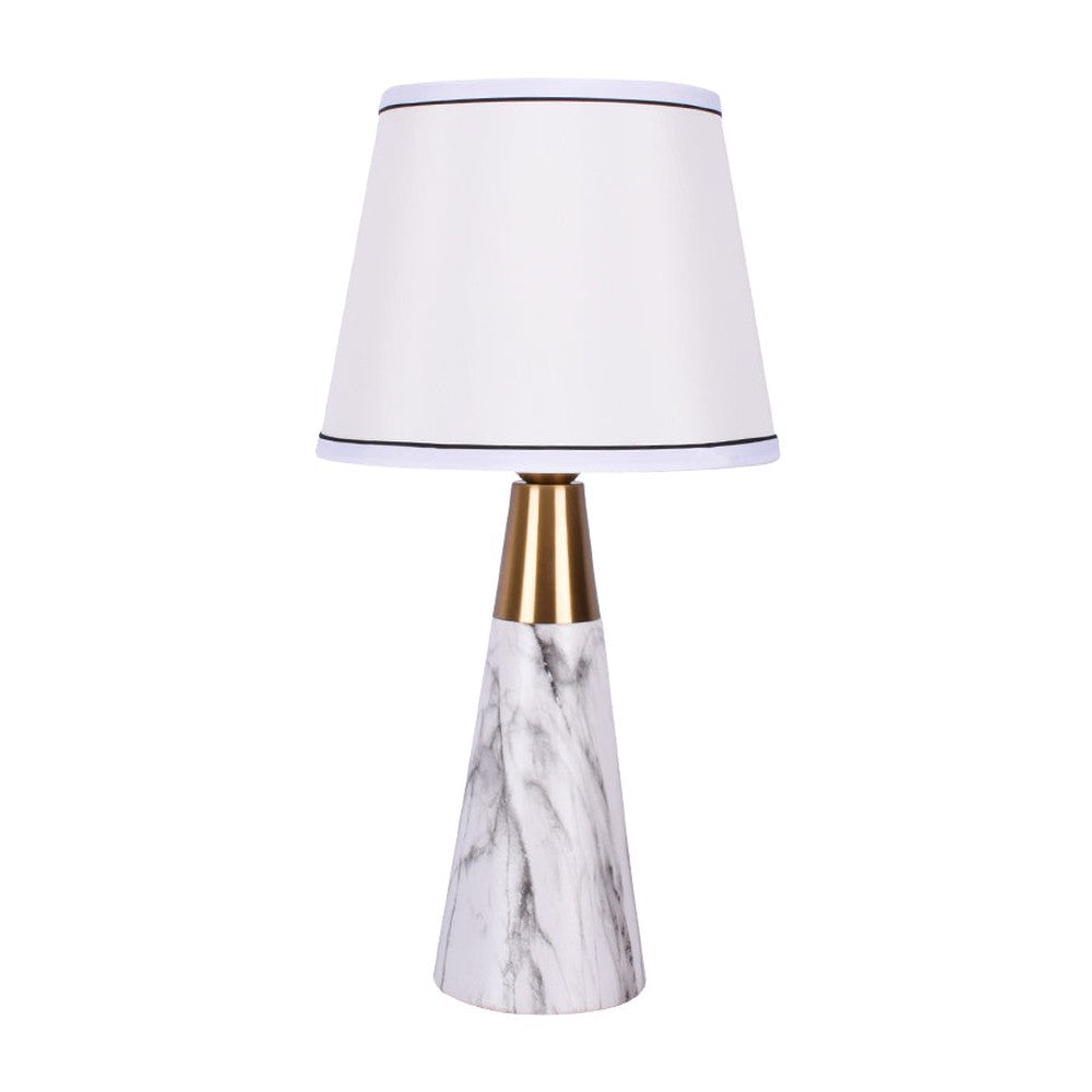 Erika Cone Table Lamp, White