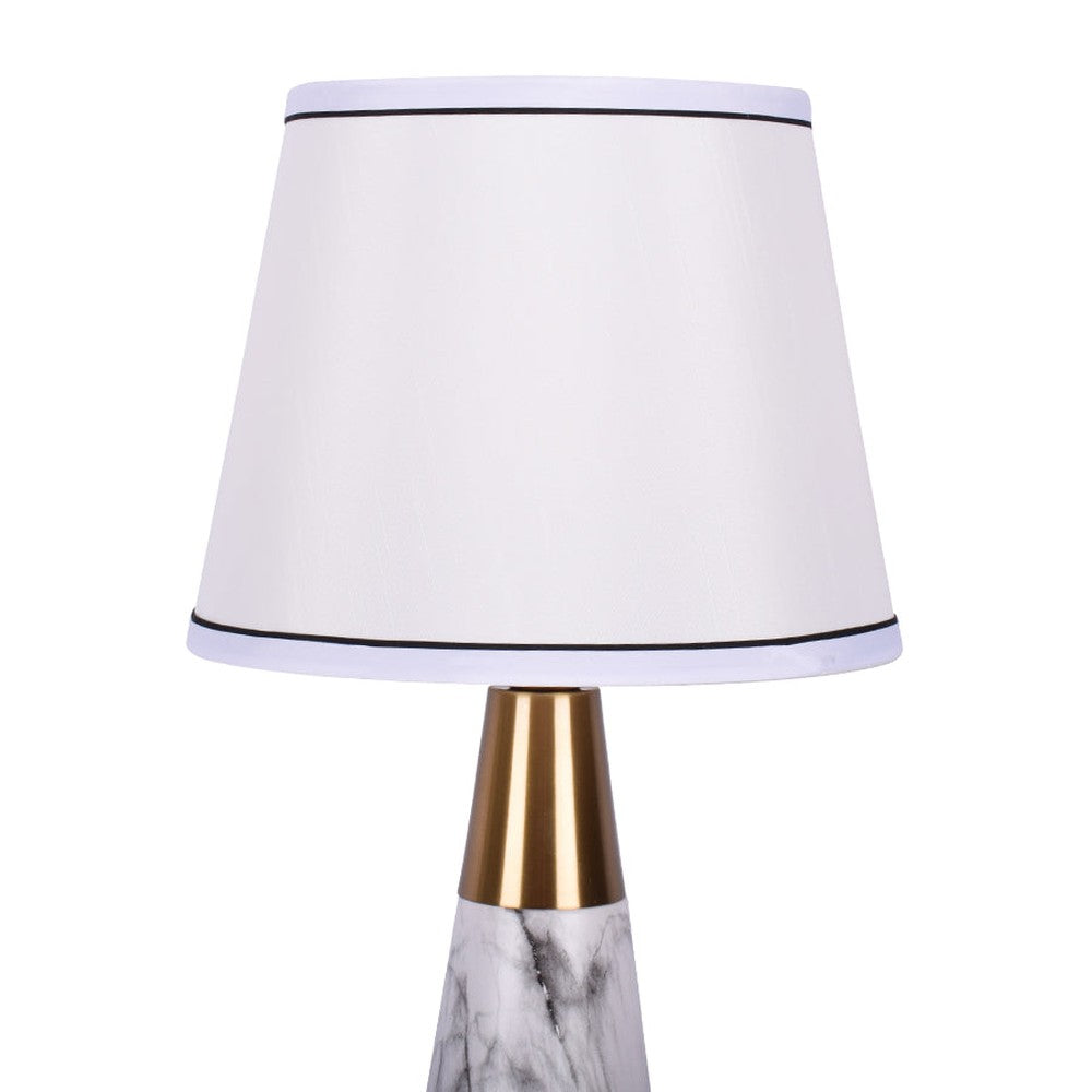 Erika Cone Table Lamp, White