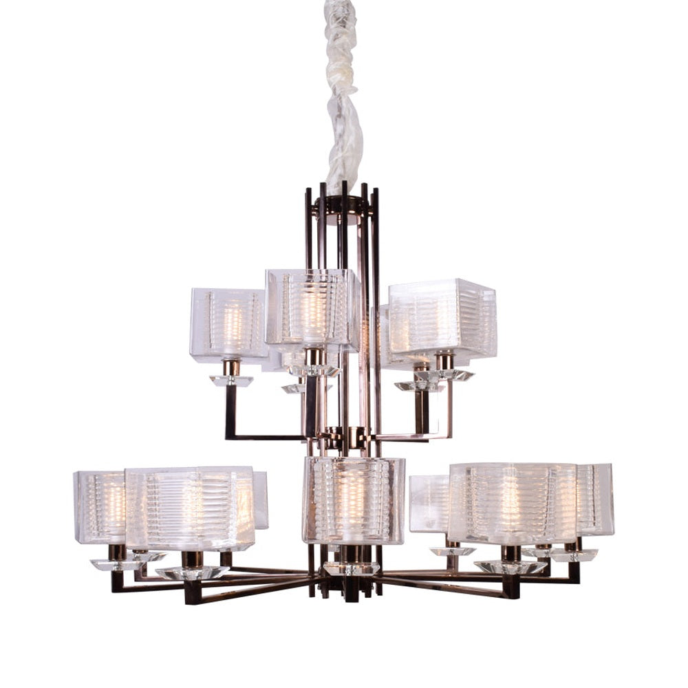Rose Gold Chandelier - 15 Light